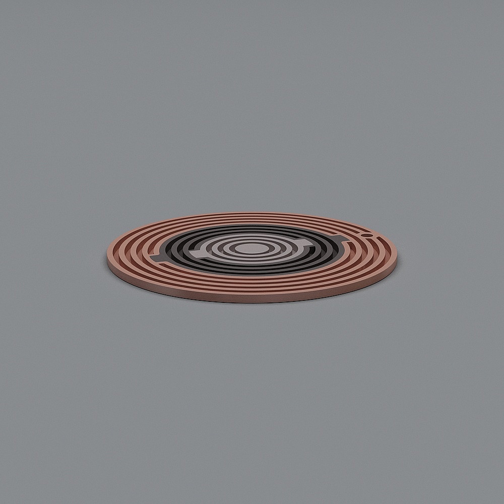 Come Home COMO-Silicon Coaster
 -20x0.5x20-Grey, pink, dark grey