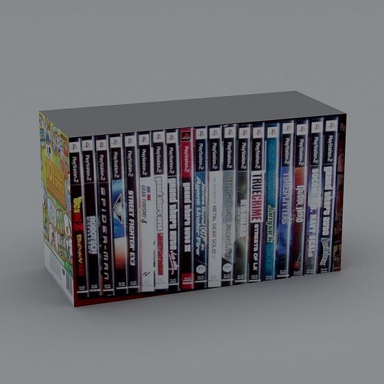 Vintage Video Game Box Collection 3D model