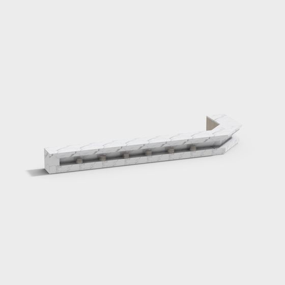 Elegant Marble Arrow 3D model