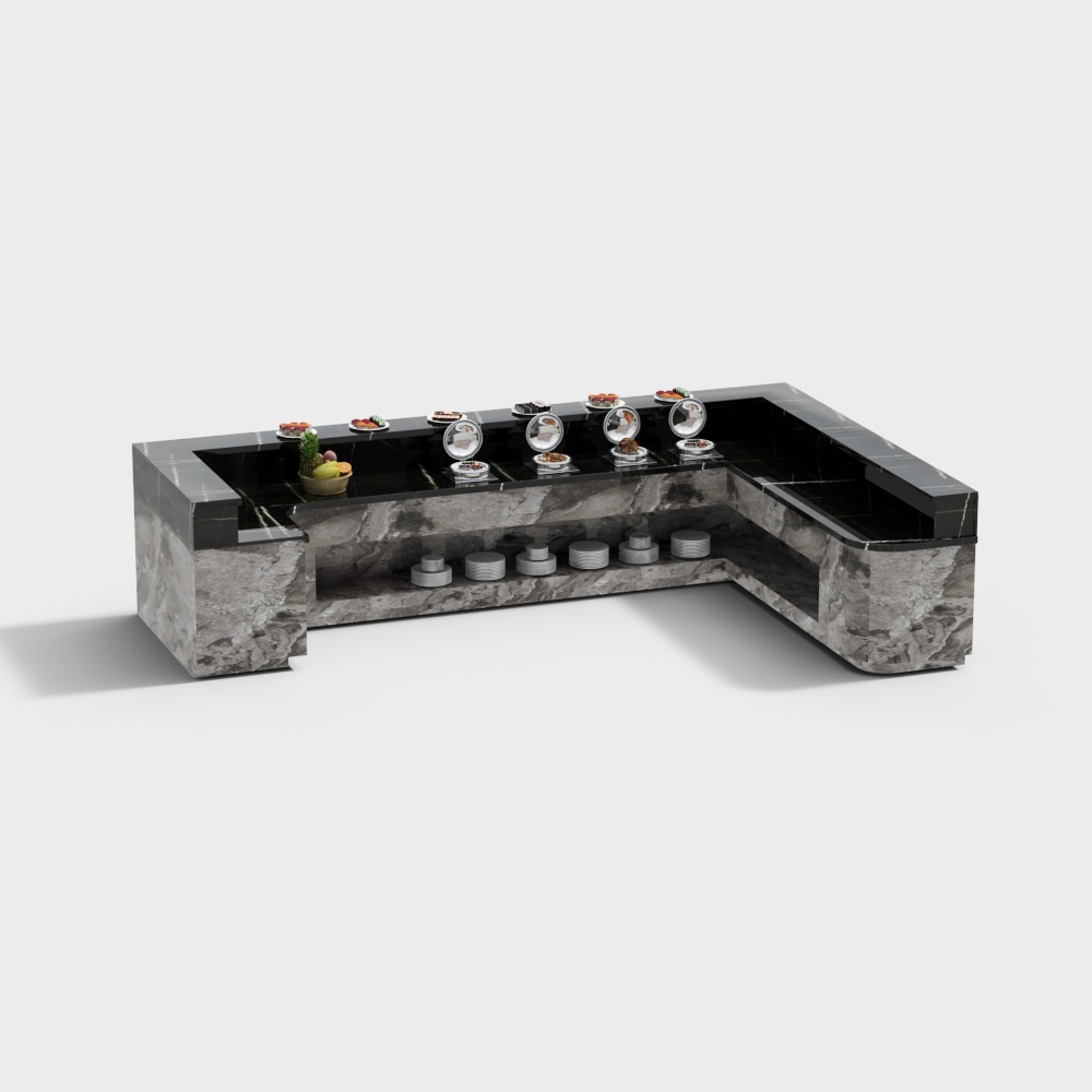 Self-service dining area