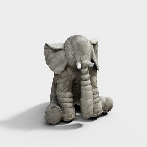 Adorable Low-Polygon Elephant 3D model for Creative Projects