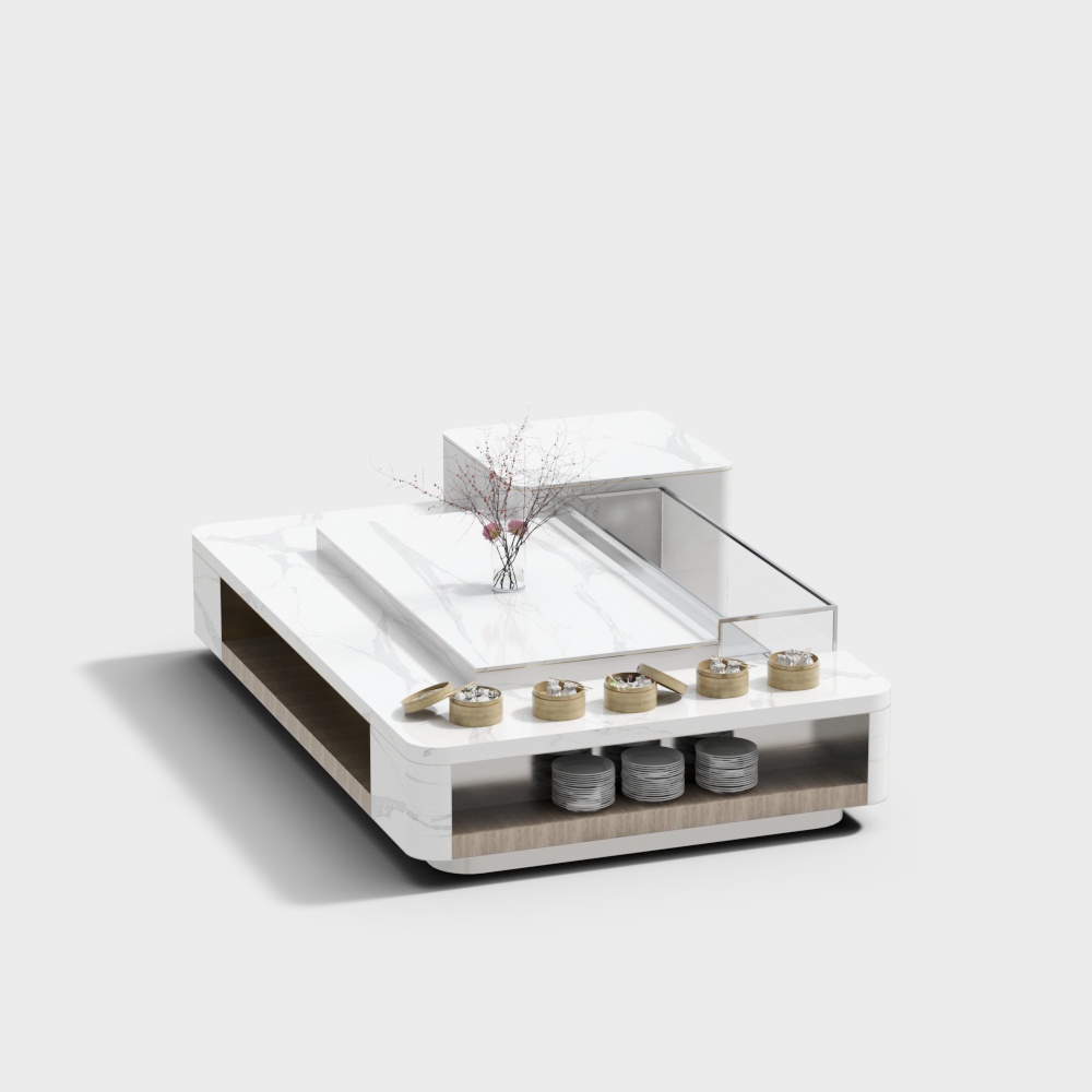 Self-service dining area