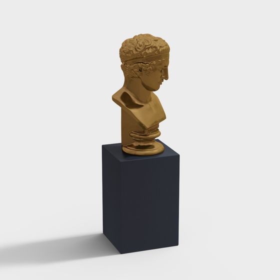 Elegant Roman Statue 3D model for Creative Projects