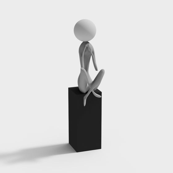 The Meditator 3D model