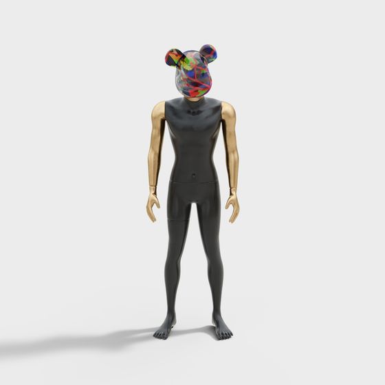 Abstract Artist 3D model for Creative Projects