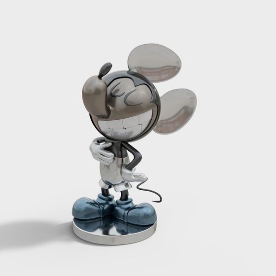 Metal Mickey 3D Model for Creative Projects