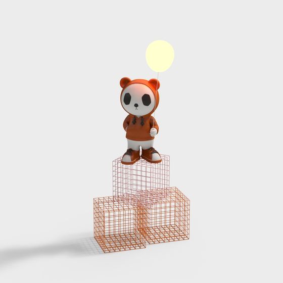 Playful Low-Poly Teddy Bear 3D Model for Creatives