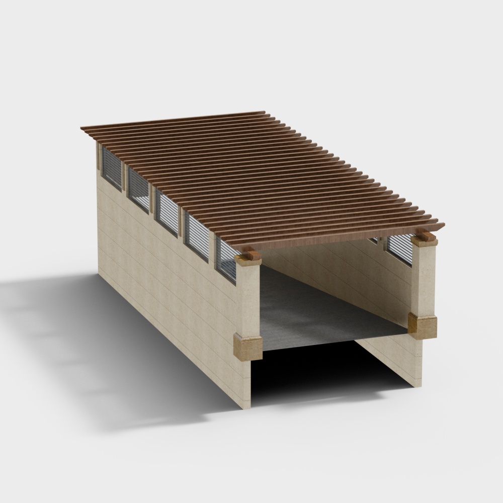 New Chinese-style underground passage in the community