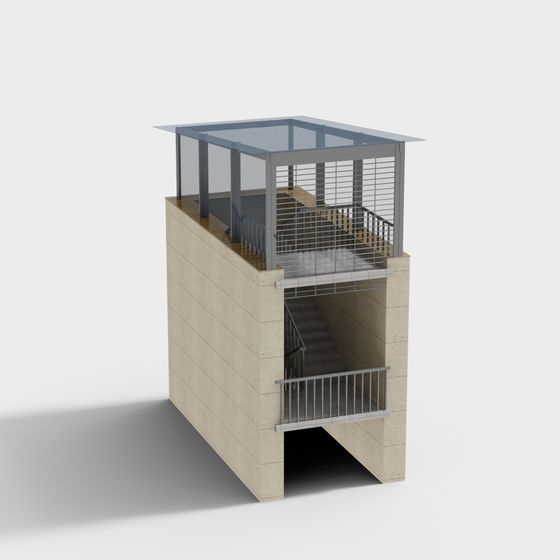 コミュニティ内のシンプルな地下通路入口