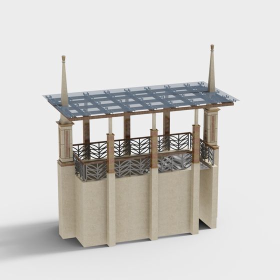 Elegant Pavilion 3D model for Modern Design