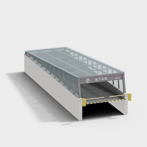 Modern Underground Garage 3D model