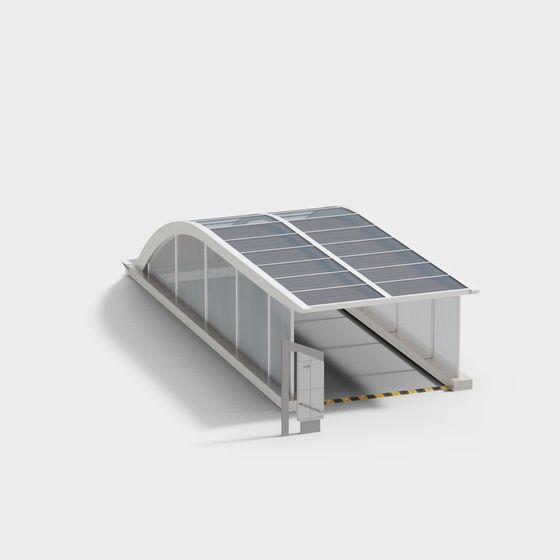 Solar Charging Station 3D model