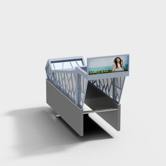 City Bridge 3D model for Urban Aesthetics