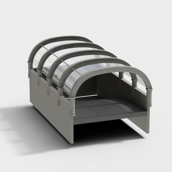 Unique Low-Polygon Bridge 3D model