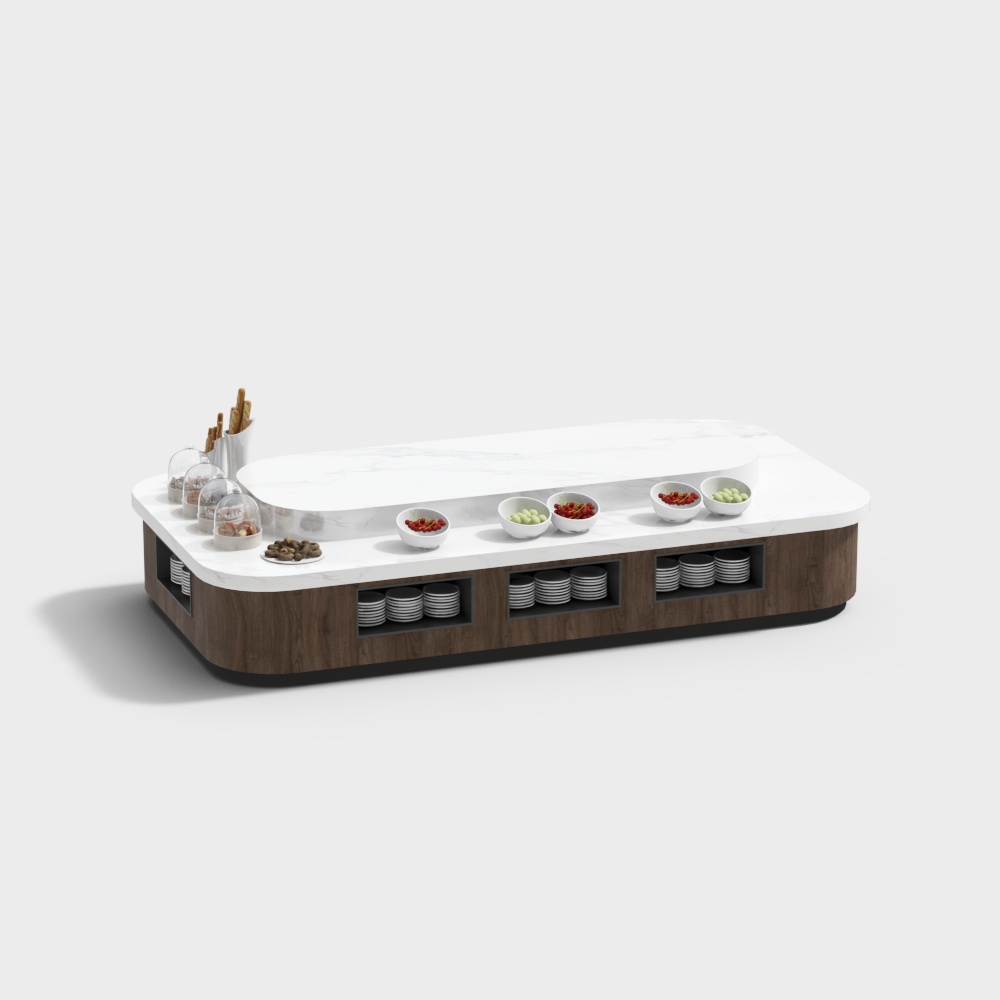 Self-service dining area