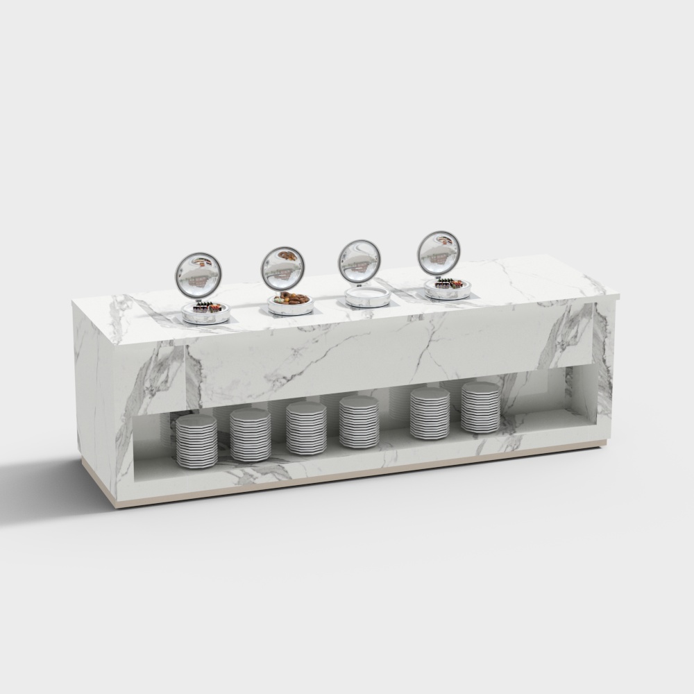 Self-service dining area