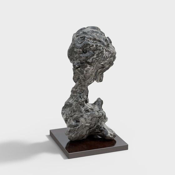 Twisted Tree 3D model - Unique Low-Poly Design