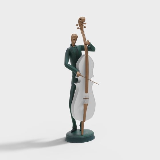 Elegant Classical Musician 3D model