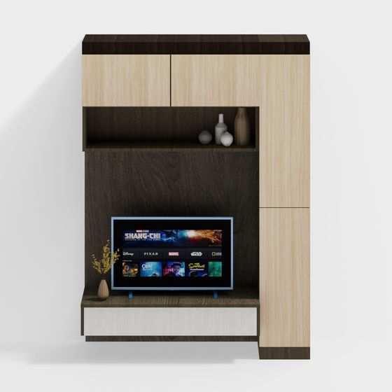 Modern Minimalist TV Cabinet 3D model