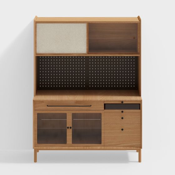 Modern Minimalist 3D Furniture Cabinet Model