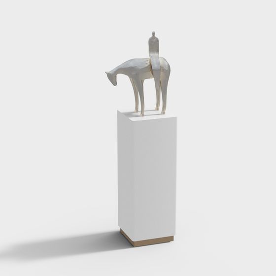 Minimalist Abstract Horse 3D model
