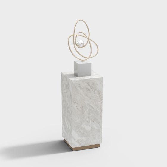 Abstract Geometric Sculpture 3D model