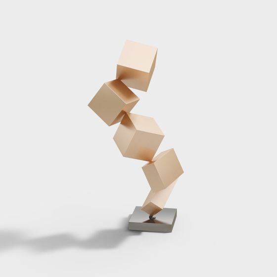 Programming Balance Tower Balance Tower 3D Model – Gradient Cubes Design