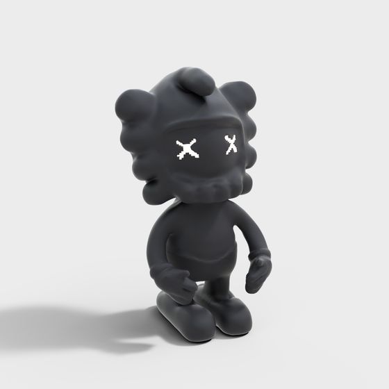 Ghostly Creature Low-Poly 3D Model