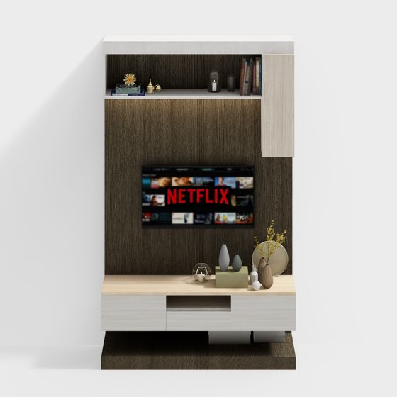 Modern Minimalist TV Cabinet 3D model