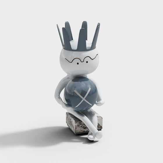 Crown Prince 3D Model with Unique Design