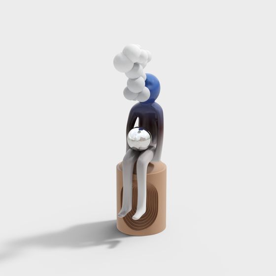 Soul on Abstract Chair 3D model