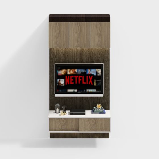 Modern Minimalist TV Stand 3D model