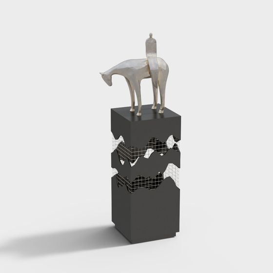 Mountain Top Horse 3D model