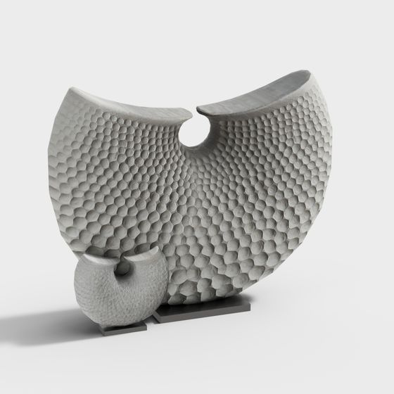 Honeycomb Wings Low-Poly 3D model for Creative Projects