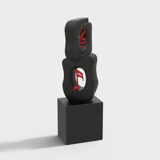 Melody Pillar 3D model for Artistic Creations