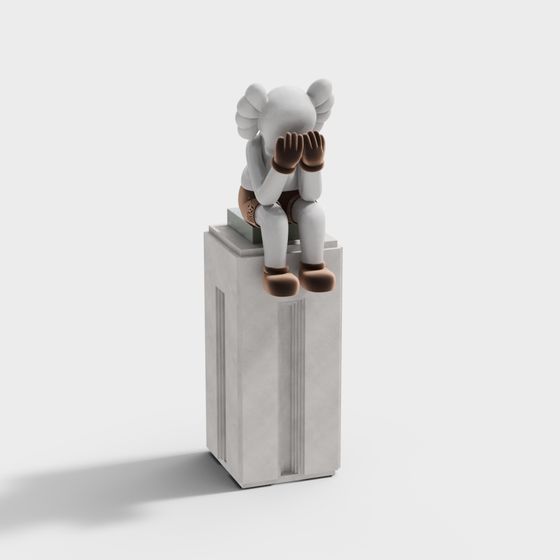 Urban Solitude Low Poly 3D model