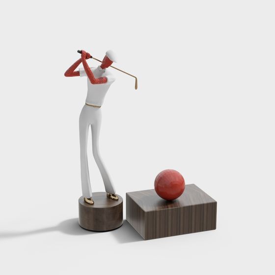Dynamic Golf Swing 3D model