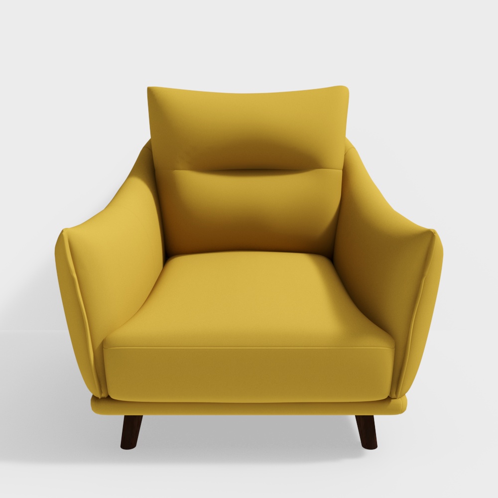 J928 yellow single seat sofa