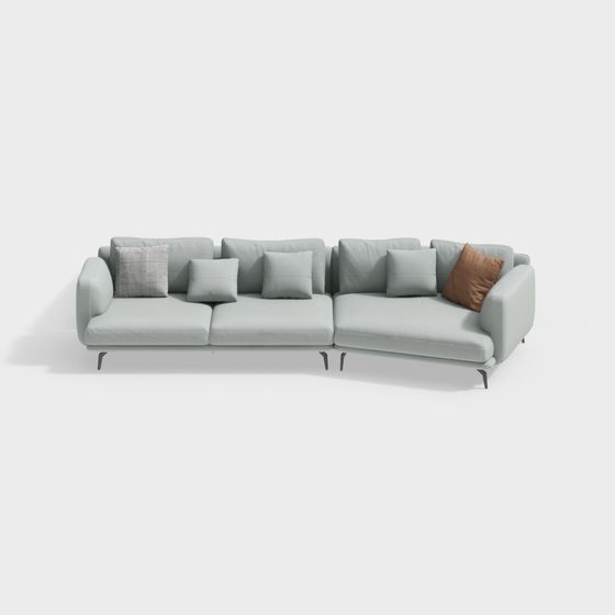 Urban Comfort Sofa 3D Model