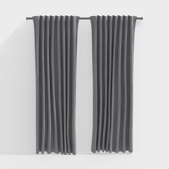 Modern Drapes 3D model