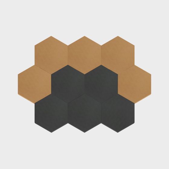 Hexagonal Tile 3D Model with Modern Aesthetic