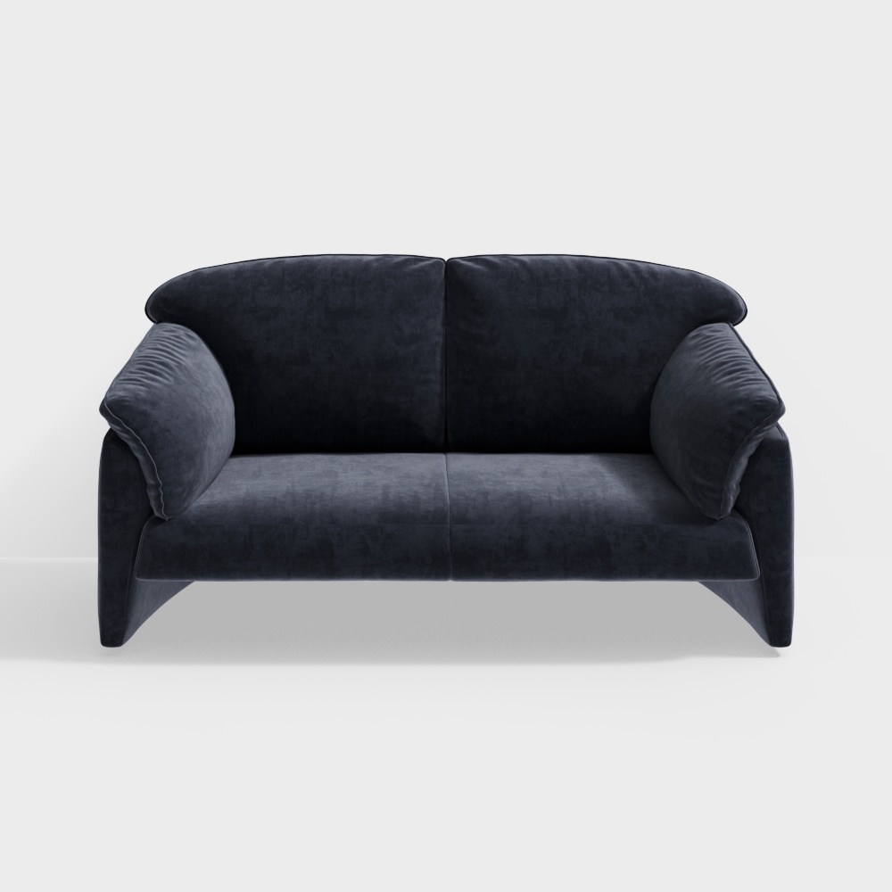 Elegant Low-Polygon 3D Model Sofa Design