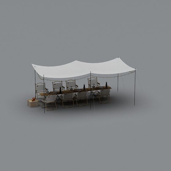 Picnic Tent 3D Model