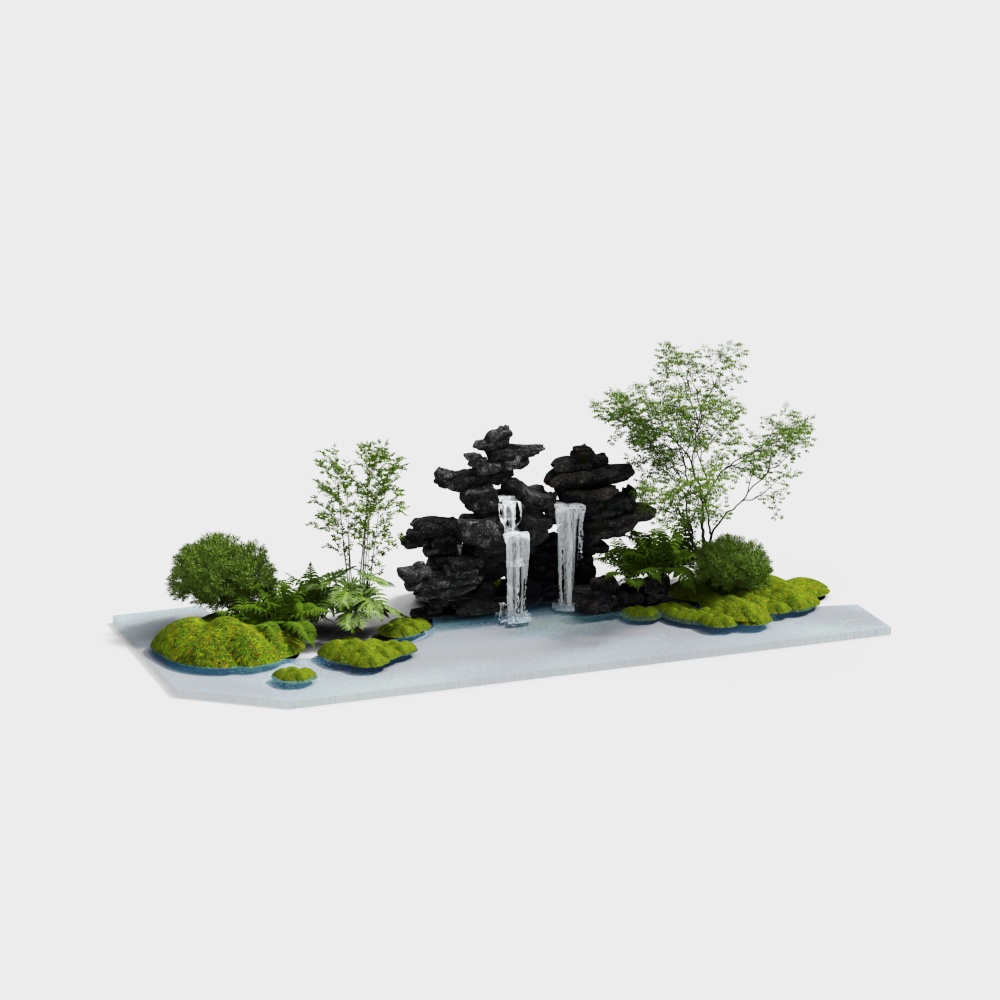 Landscape sketch pool