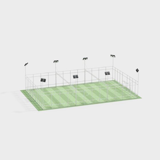 Dynamic Stadium Fence 3D model