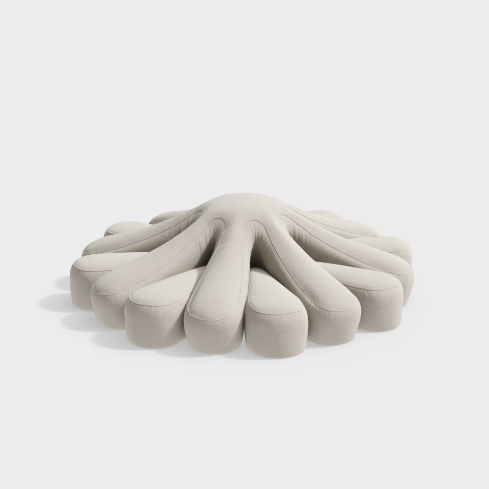 Sofa hình cánh hoa đặc biệt màu trắng