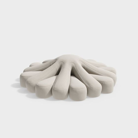 Sofa hình cánh hoa đặc biệt màu trắng