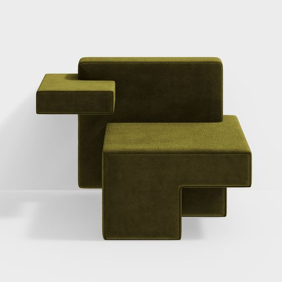 Urban Green Sofa 3D model