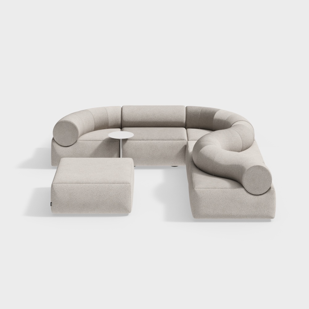 Special shape modular sofa