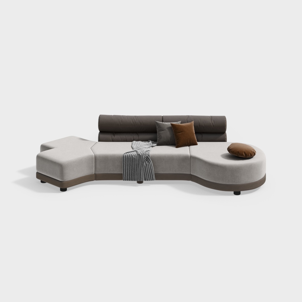 Office special-shaped multi-person sofa